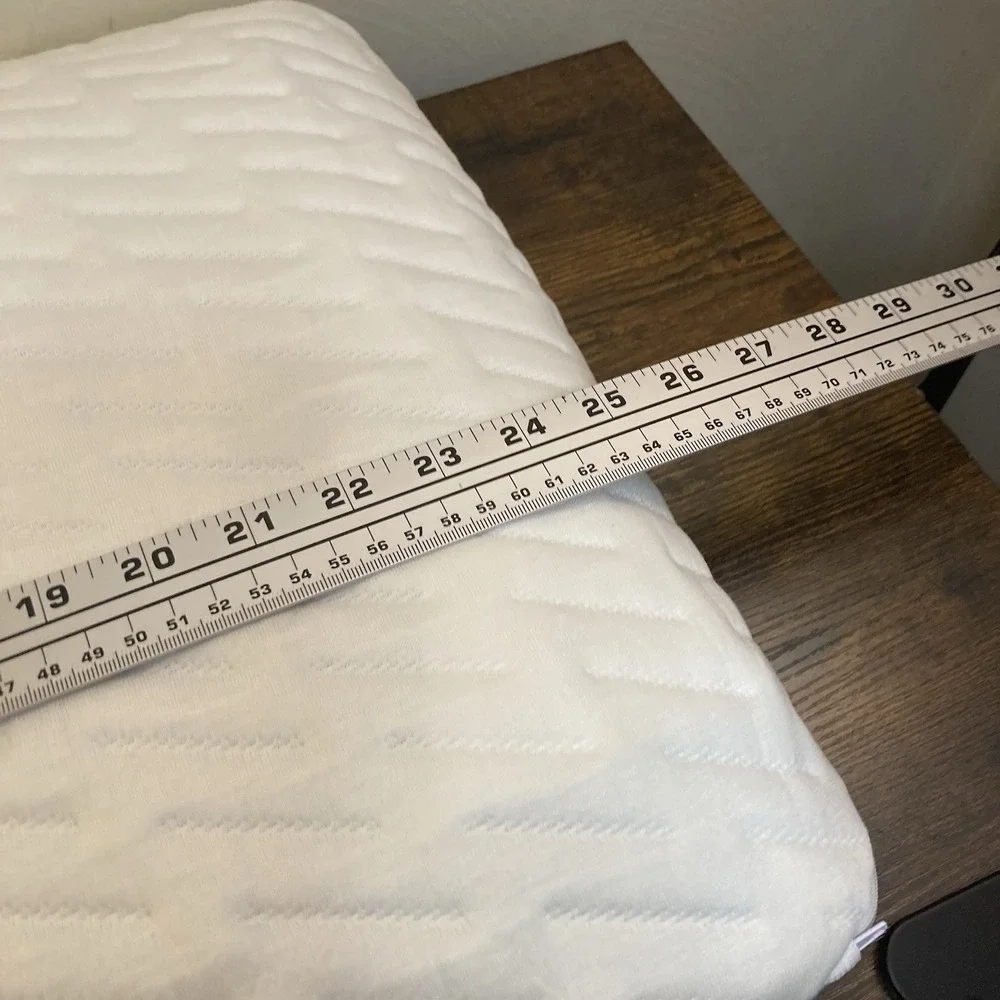 Blissbury‎ Stomach Sleeper Pillow Thin Flat Memory Foam w/ Travel Bag